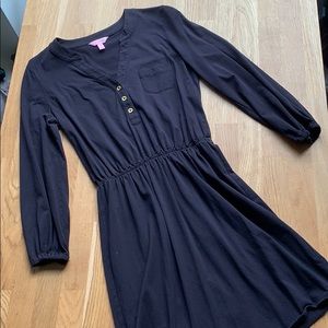 Lilly Pulitzer | Long Sleeved Black Dress | S